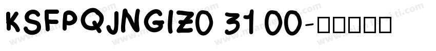 KSFPQJNGIZ0 31 00字体转换